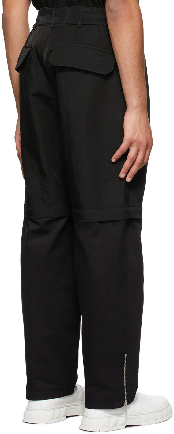 JERIH Black Detachable Pants
