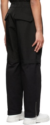 JERIH Black Detachable Pants