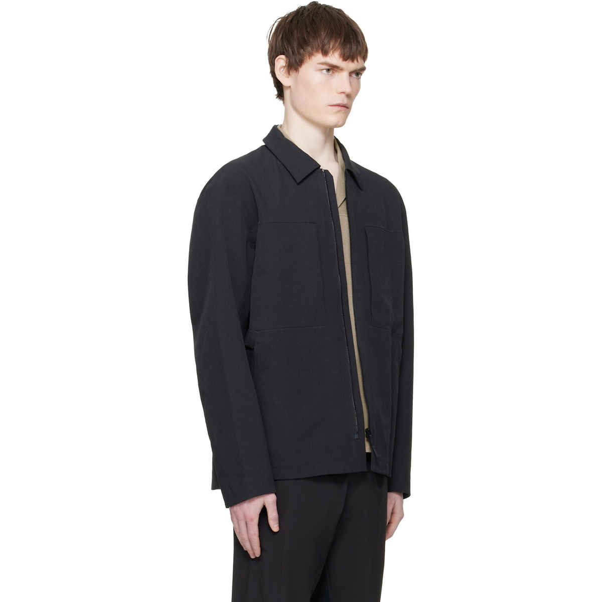Veilance Black Mionn Softshell Overshirt