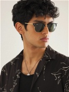 Ray-Ban - Clubmaster Acetate and Gold-Tone Sunglasses
