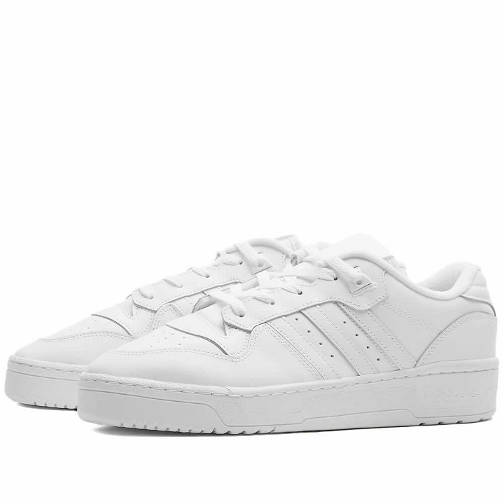 Photo: Adidas Men's Rivalry Low Sneakers in White