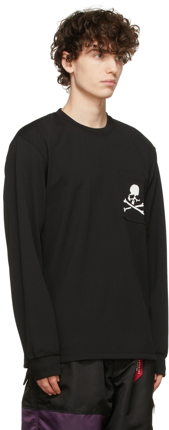 mastermind JAPAN Black Pocket Long Sleeve T-Shirt mastermind JAPAN