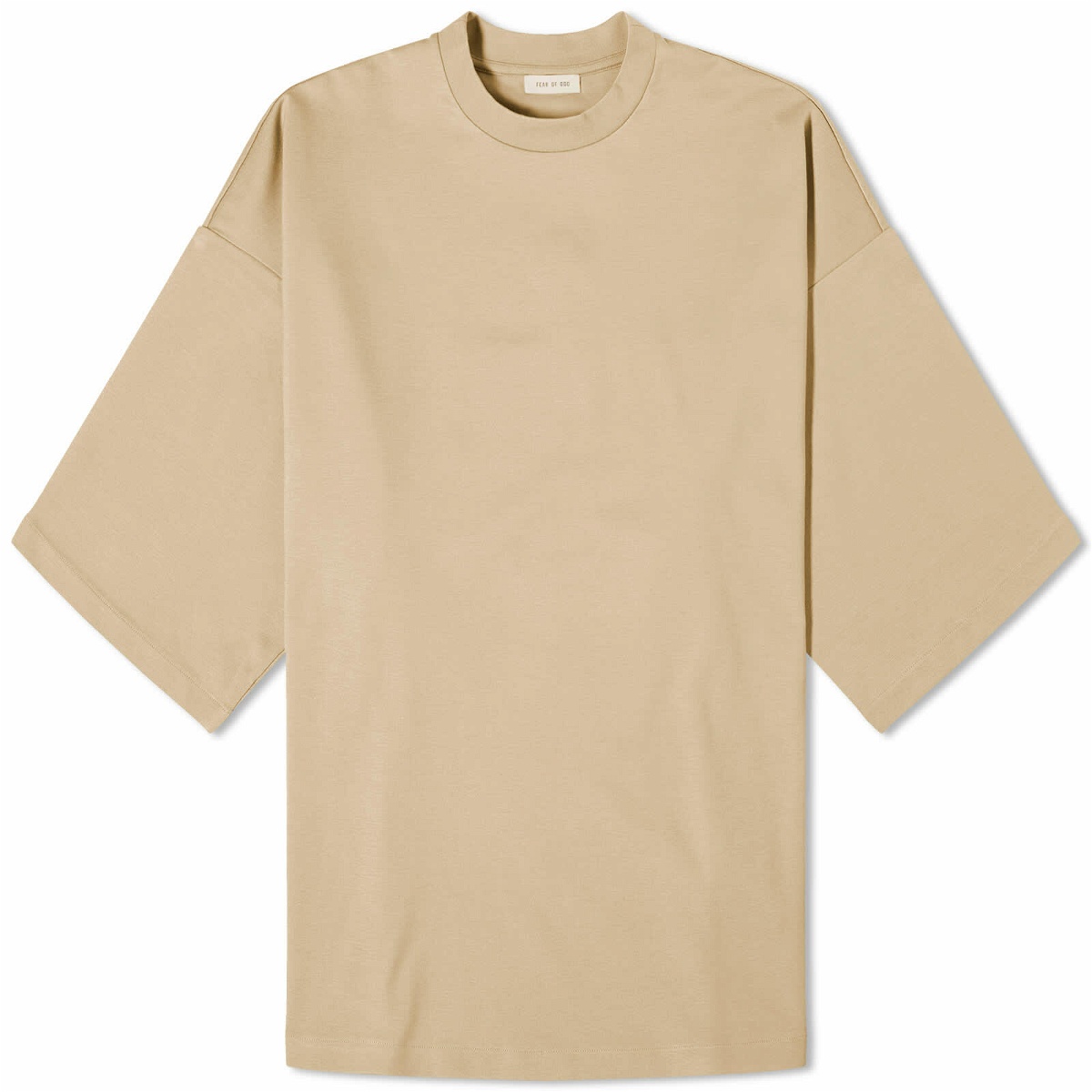Photo: Fear of God Men's 8th Embroidered Thunderbird Milano T-Shirt in Dune
