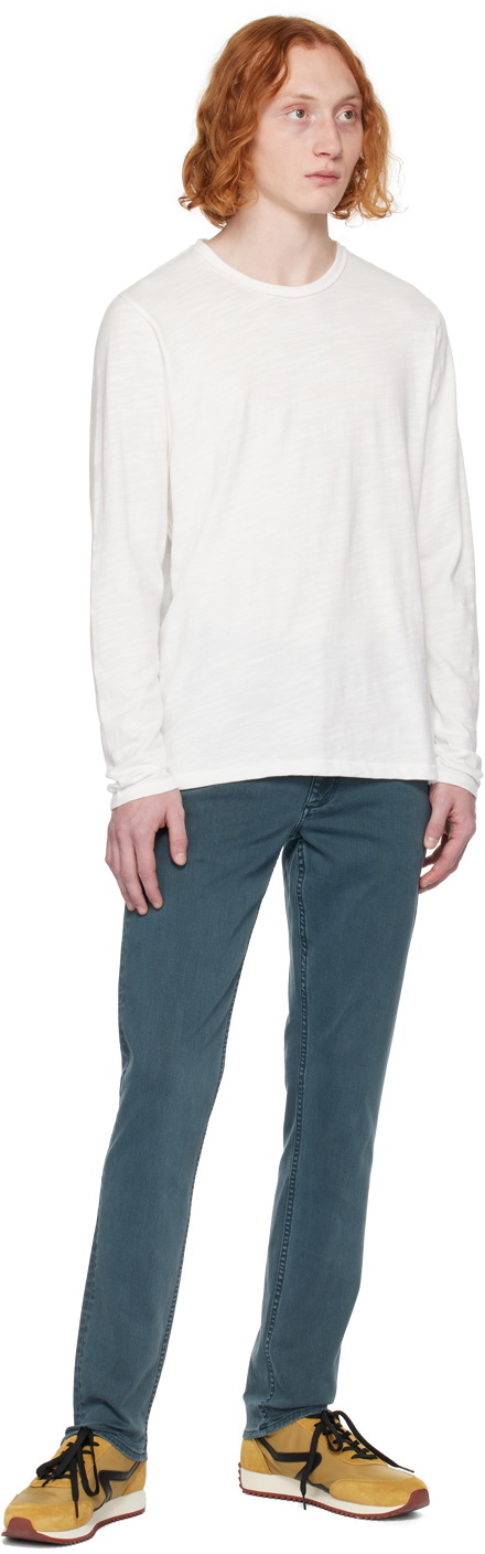 【関税込み】rag & bone ホワイト Classic Flame 長袖Tシャツ rag & bone White Classic Flame Long Sleeve T-Shirt Rag and Bone