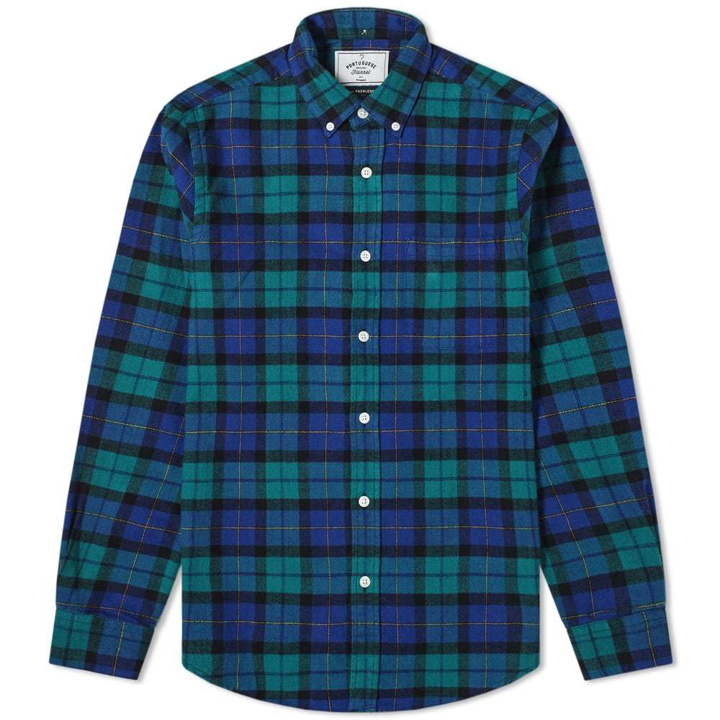 Photo: Portuguese Flannel Montvideo Button Down Check Shirt