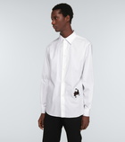 Loewe - Embroidered cotton-blend shirt