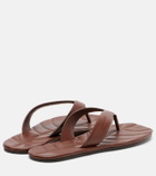 JW Anderson Leaf leather thong sandals