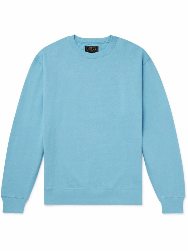 Photo: Beams Plus - Cotton-Jersey Sweatshirt - Blue