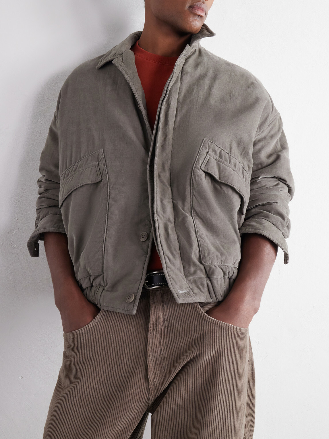 Casey Casey - Auber Cotton-Corduroy Blouson Jacket - Green