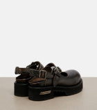 Balenciaga Venom leather Mary Jane flats