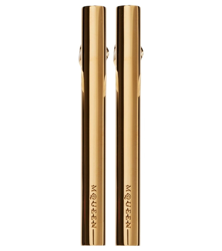 Photo: McQueen Logo drop earrings