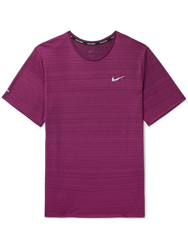 Photo: Nike Running - Miler Dri-FIT T-Shirt - Purple