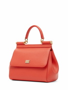 DOLCE & GABBANA Small Sicily Dauphine Leather Bag