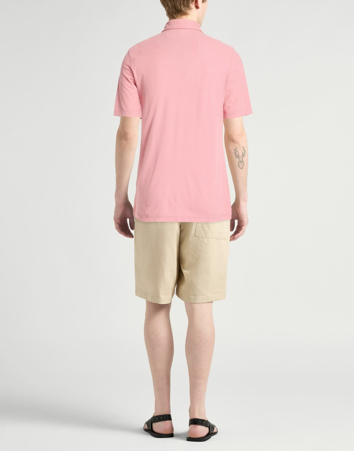 Lardini Mens Polo shirt Antique rose