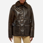 Saks Potts Women's Ada Shearling Jacket in Distressed Brown