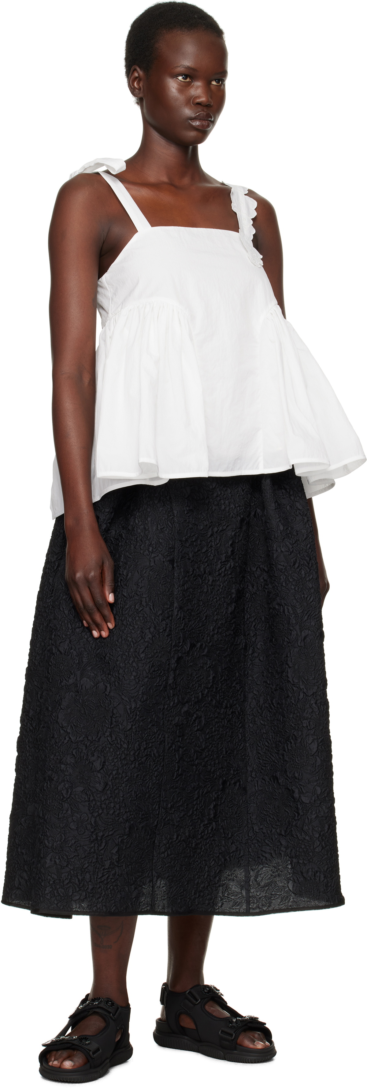 Cecilie Bahnsen White Onyx Tank Top