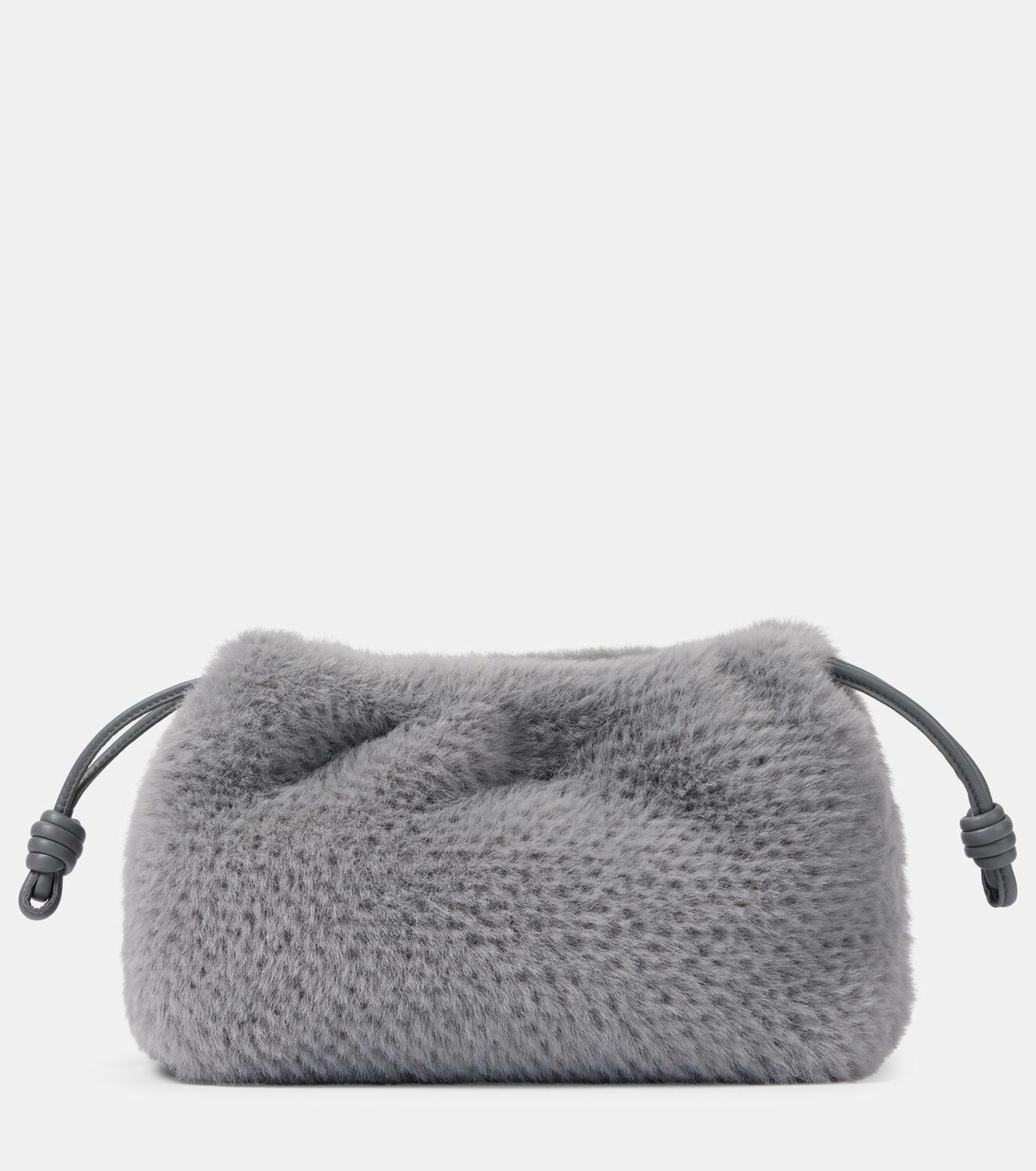 Loewe Flamenco Small faux fur clutch
