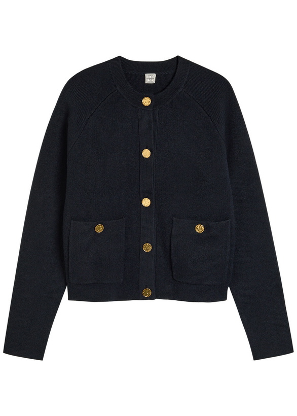 Photo: Toteme Wool-blend Cardigan Navy