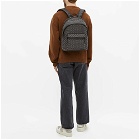 Coach Men's Signature Jacquard Backpack in Charcoal/Black