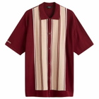 Malbon Men's Jude Knitted Polo in Vino Rose