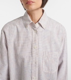 The Row Dalan checked cotton shirt