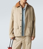 Loewe Paula's Ibiza leather-trimmed cotton jacket