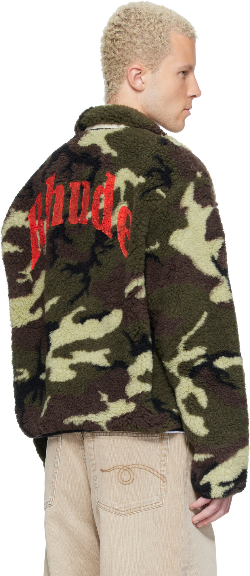 Rhude Green Parilla Camouflage Jacket