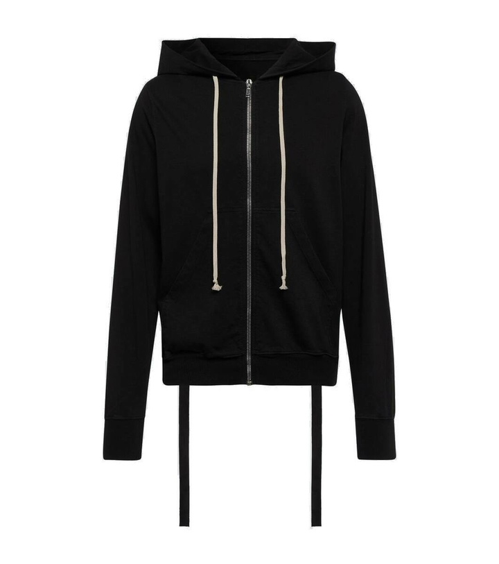 Photo: DRKSHDW by Rick Owens Jason cotton zip-up hoodie