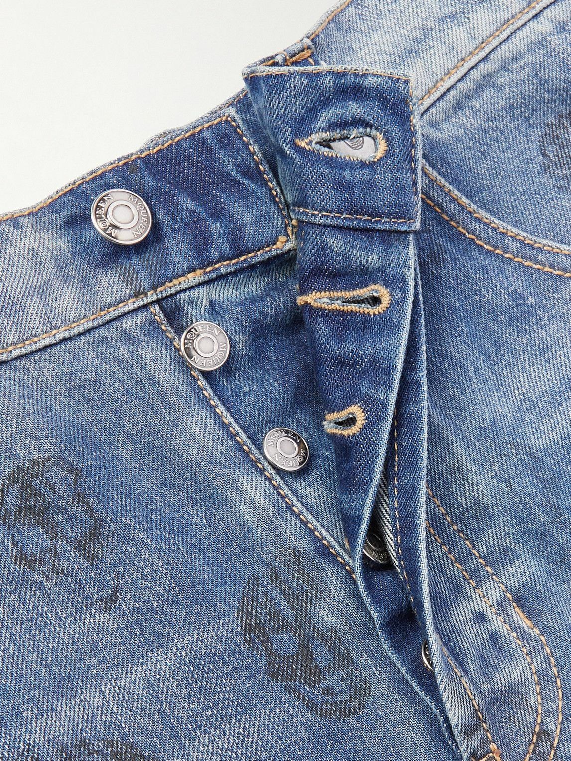 デニム・ジーパン Alexander McQueen Straight Leg Jeans 18977714_42505071_600.jpg