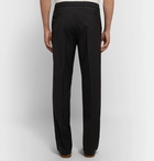 Valentino - Striped Wool and Mohair-Blend Drawstring Trousers - Men - Black