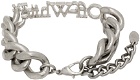 Off-White Silver Logo Chain Bracelet