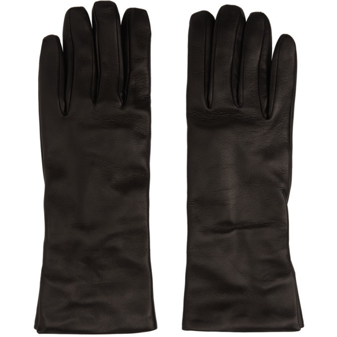 Photo: Ann Demeulemeester Black Leather Classic Gloves