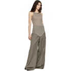 Rick Owens Taupe Tower Basic Rib Tank Top