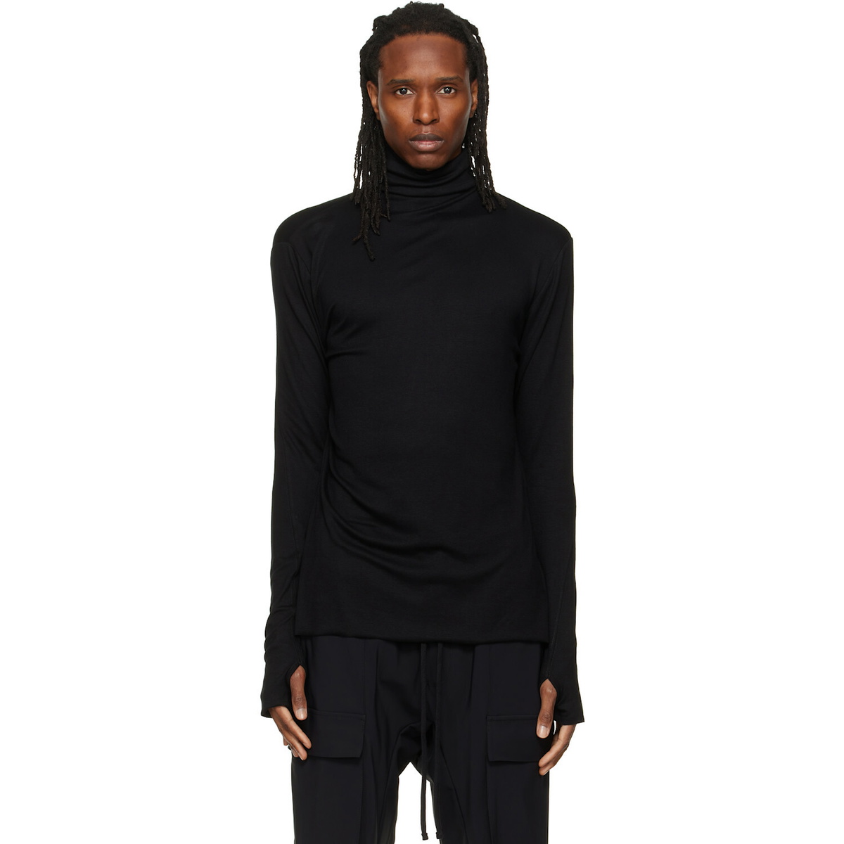 thom/krom Black TS 1003 Turtleneck