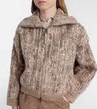 Brunello Cucinelli Sequined mohair-blend cardigan
