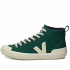 Veja Men's Nova Canvas Hitop Vegan Sneakers in Green/White