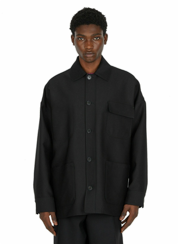 Photo: Valentino - Pockets Overshirt in Black