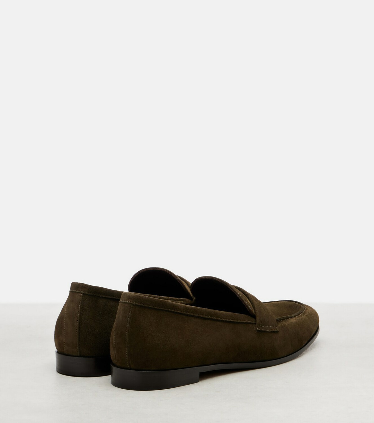 Max Mara Embellished suede loafers