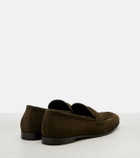 Max Mara Embellished suede loafers