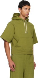 Veneda Carter SSENSE Exclusive Green Short Sleeve Hoodie