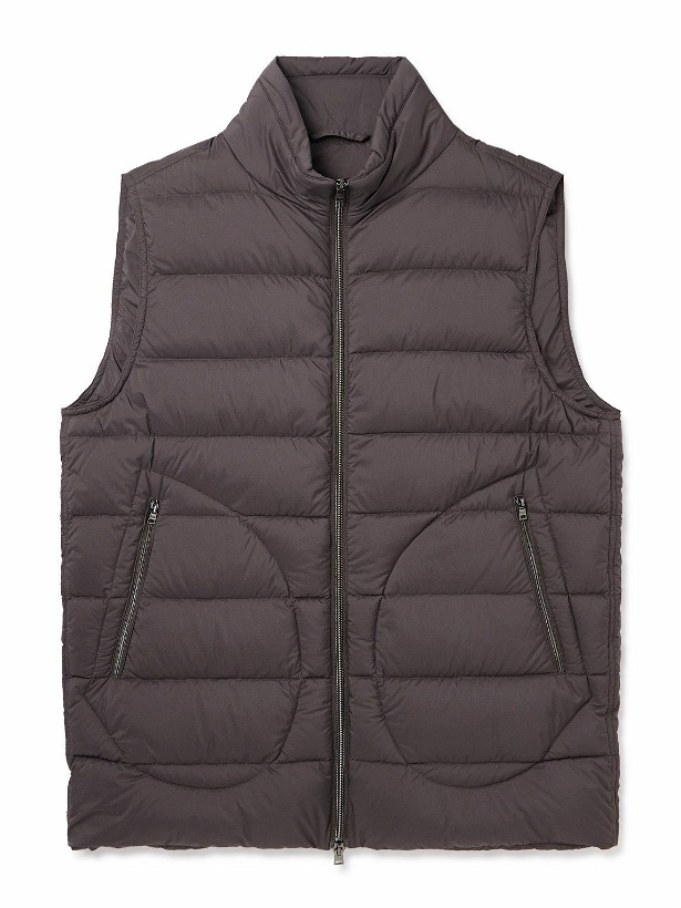 Photo: Herno - Legend Quilted Shell Down Gilet - Brown