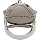 Alexander McQueen Gold and Silver Lucky Medallion Ring