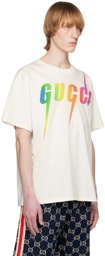 Gucci Off-White Printed T-Shirt
