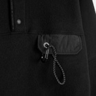 and wander Wool Fleece Pullover in Black
