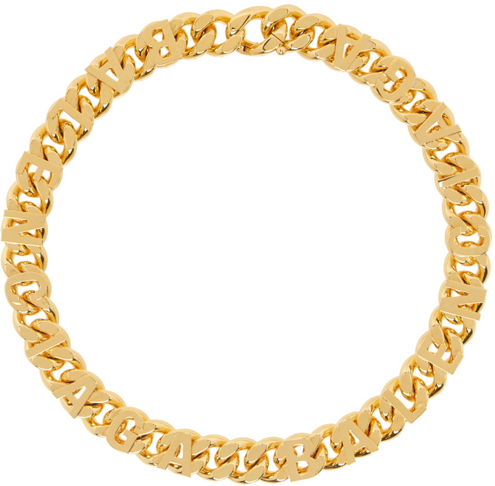 Photo: Balenciaga Gold Chain Logo Necklace