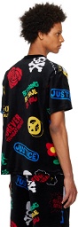 mastermind JAPAN Black Jacquard T-Shirt