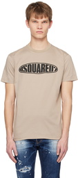 Dsquared2 Beige D2 Surf Board T-Shirt