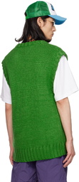 ICECREAM Green V-Neck Vest