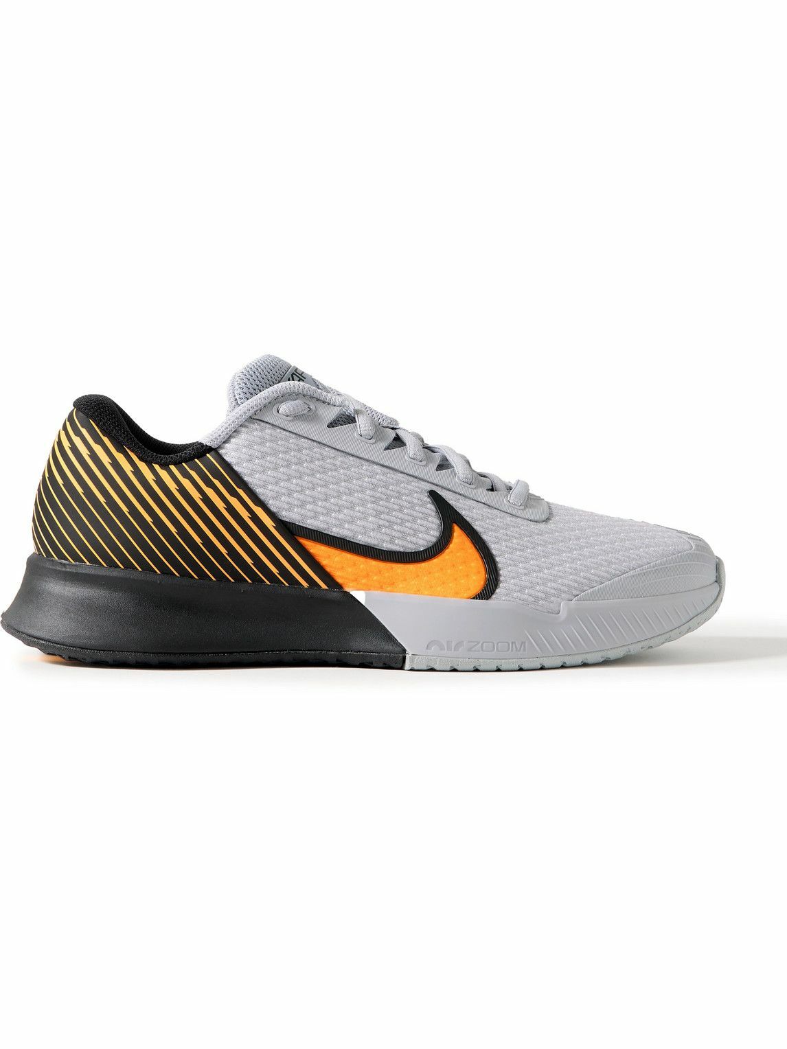 Nike Tennis - NikeCourt Air Zoom Vapor Pro 2 Rubber-Trimmed Mesh Tennis Sneakers - Gray