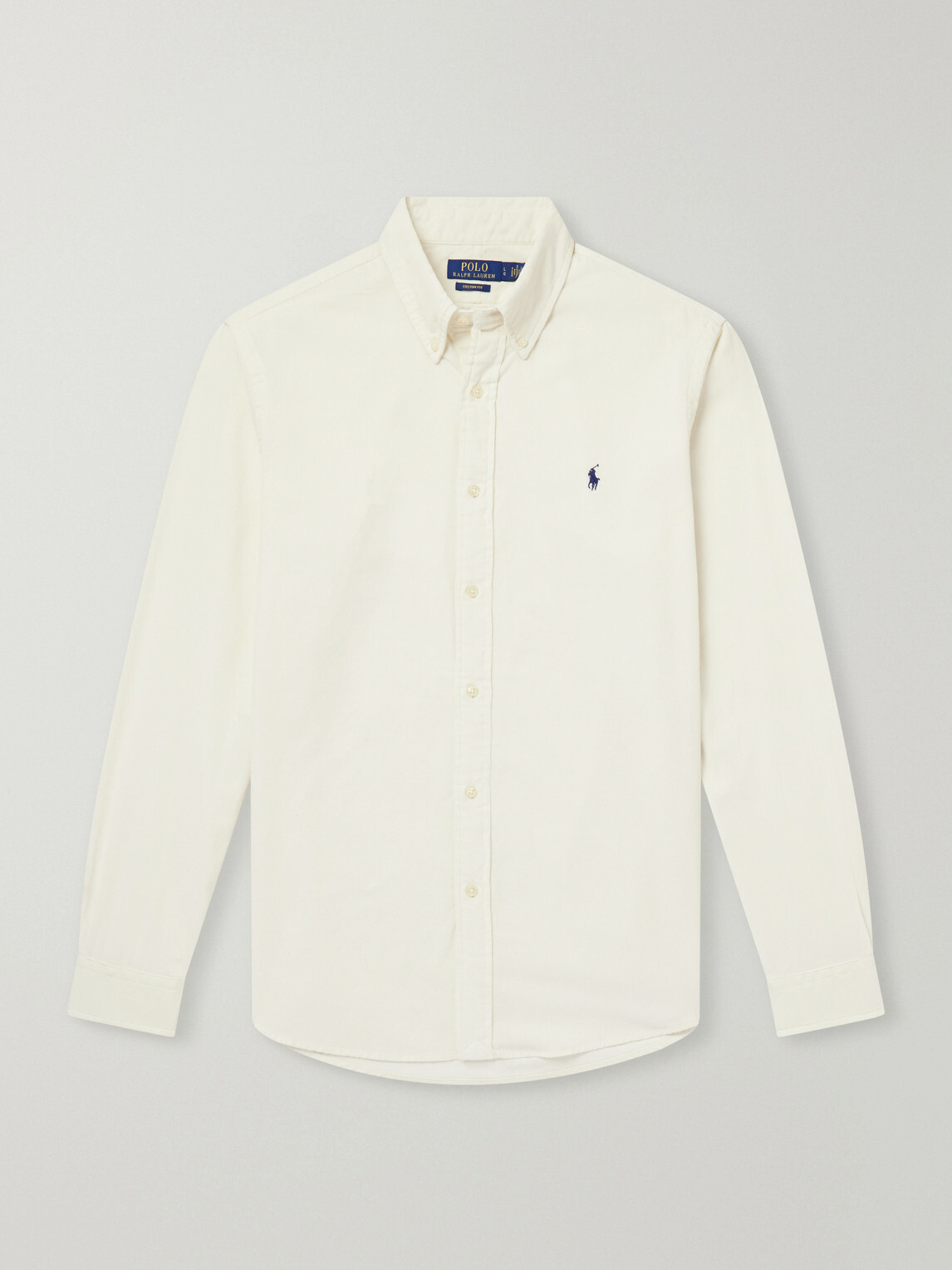 Polo Ralph Lauren - Button-Down Collar Cotton-Corduroy Shirt - Neutrals